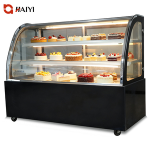 Refrigerador Comercial para Exhibición de Pasteles con Enfriamiento por Aire, Acero Inoxidable, Estantes Ajustables para Pastel Tiramisú - Product Image 2