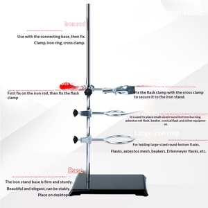 <span class=keywords><strong>Soporte</strong></span> <span class=keywords><strong>de</strong></span> Hierro con Base Cuadrada <span class=keywords><strong>para</strong></span> <span class=keywords><strong>Laboratorio</strong></span> Químico, Instrumento Experimental, Juego Completo, Resistente a la Corrosión, <span class=keywords><strong>Pinza</strong></span> <span class=keywords><strong>de</strong></span> Titulación - Product Image 4