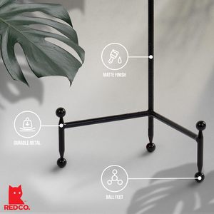 Support de plaque de trépied décoratif et chevalet de support d'art en noir-11.5 "h - Product Image 4