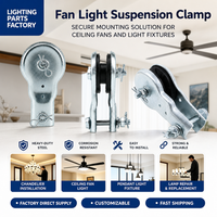 Tige de suspension de ventilateur de plafond de qualité supérieure avec kit de terminaux, accessoires de remplacement, matériel de câblage pour éclairage de ventilateur de plafond
