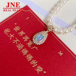 Regalo per la Festa della <span class=keywords><strong>Mamma</strong></span>: Collana con 6 Perle d'Acqua Dolce Naturali e Ciondolo in Opale Naturale 6-8 mm per Regalare alla <span class=keywords><strong>Mamma</strong></span> - Product Image 5