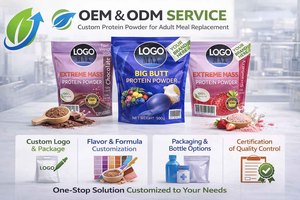 Colágeno <span class=keywords><strong>en</strong></span> <span class=keywords><strong>Polvo</strong></span> Personalizado para Reemplazo de Comidas <span class=keywords><strong>en</strong></span> Adultos, Ingredientes Naturales y Orgánicos, <span class=keywords><strong>Beneficios</strong></span> para el Crecimiento Muscular y Aumento de Peso, OEM/ODM - Product Image 6