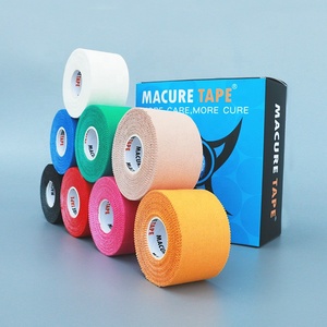 Cinta Deportiva Blanca en Zigzag, Colores Atléticos, Vendaje Deportivo de Algodón, Cintas de Kinesiología, Cinta <span class=keywords><strong>para</strong></span> <span class=keywords><strong>Rodilla</strong></span> y Codo - Product Image 1