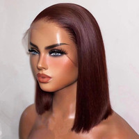 Großhandel Bob HD Lace Perücke 100% Echthaar, Beste Frontal Indische Perücke HD Lace Original Echthaar, Damen Lace Perücke Naturhaar