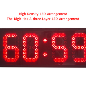 Temporizador de Reacción de 6 Pulgadas y 4 Dígitos con Alimentación por Enchufe, Cronómetro Digital y Temporizador LED Remoto para Cuenta Regresiva de Carreras y Señales de Tráfico - Product Image 4