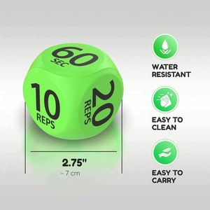 Usa Mairun Dados de Ejercicio Divertidos para Entrenamiento, Dados de Fitness Cuadrados de 6 Caras, Excelente Equipo Dinámico para Clases Individuales y Grupales (Amarillo) - Product Image 3