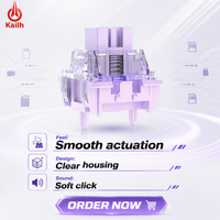 Interrupteur magnétique Kailh Purple Flame à effet Hall, tige POK, aimant N52, 0,01 mm RT, course de 3,5 mm, 100 millions de cycles pour clavier de jeu Esport