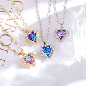 Luxury <b>Necklace</b> Cross Border Multi Exclusive Influencer Choice Item Permanent Luster <b>Solid</b> Metal Construction - Product Image 2