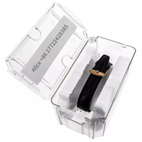 Prêt à expédier présentoir de voyage personnalisé pour montres de luxe boîte d'emballage de montre en plastique boîte de montre transparente organisateur de boîtier