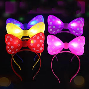 जन्मदिन चीनी नए साल के लिए डॉट धनुष नवीनता फैशन हेडबैंड चमक हेडबैंड और क्रिसमस पार्टी प्लास्टिक पार्टी की आपूर्ति - Product Image 2