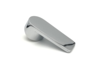 Poignée de robinet plate en alliage de zinc chromé, levier unique, pièce de rechange pour mitigeur de lavabo ou d'évier de cuisine
