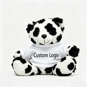 Boneka Hewan Bermerek Grosir Gajah Sapi Zebra Beruang Teddy Kelinci Boneka Lucu Maskot Kustom LOGO Kustom Mainan Boneka - Product Image 4
