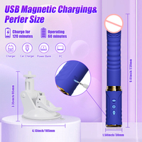 Potente Máquina Sexual Automática de Múltiples Velocidades, Masajeador con Movimiento de Empuje, Máquina de Masturbación Femenina, Consolador, Máquina Sexual para Mujeres