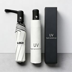 Factory Wholesale Custom Logo <b>Automatic</b> Manual <b>Umbrellas</b> for Promo Business Gift Waterproof 3 Folding <b>Umbrellas</b> for Women Men - Product Image 1