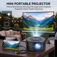 Projecteur intelligent YT200 d'usine, lecteur multimédia 1080P, projecteur audio portable, mini projecteur de jeu, projecteur LCD de poche pour la maison
