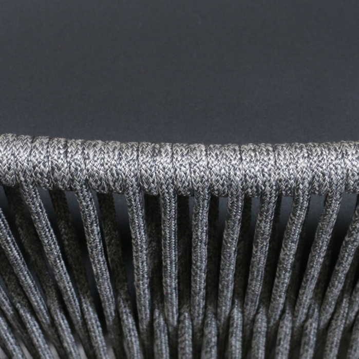 Hot sale comfortable outdoor furniture hand woven garden furniture rope loveseat sofa