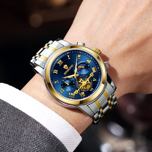 Reloj BINBOND Multifuncional con Esfera Tourbillon, Acero Inoxidable, para Hombre, Estilo Ejecutivo, Resistente al Agua 30M, Luminoso - Product Image 3