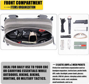 Muestra Gratuita, Chaleco Táctico de Camuflaje para Hombre, Bolsos de Pecho Ligeros para Deportes Multifuncionales, Venta al por Mayor - Product Image 3
