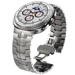 Bracelet de montre en acier inoxydable Win-Win pour Samsung Watch <span class=keywords><strong>8</strong></span> Ultra 2025, nouveau bracelet en métal avec fermoir papillon - Product Image 6