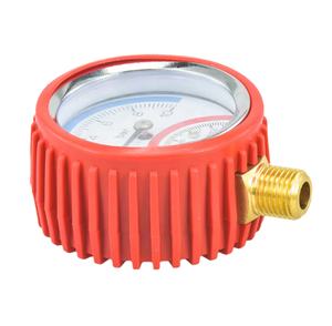 ब्लैक स्टील केस थर्मोमैनोमीटर 0- 10 बार 120 डिग्री नीचे कनेक्शन दबाव और तापमान गेज - Product Image 2