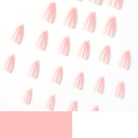 Ballerine Française Faux Ongles Gradeint Cercueil Naturel Faux Ongles Vente En Gros Fournisseur 24