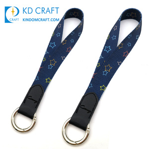 Bán Buôn Tùy Chỉnh Thiết Kế Logo Riêng Nylon Nhỏ Vòng Tay Cổ Tay Dây Đeo Dây Đeo Thăng Hoa Tùy Chỉnh Keychain Dây Buộc Ngắn - Product Image 4