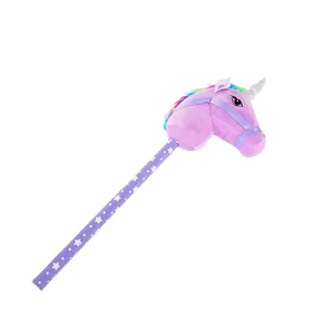 Jouet en peluche tête de cheval et licorne 2024, super doux en coton PP lavé, avec son, pour enfants, idéal pour soulager le stress - Product Image 5