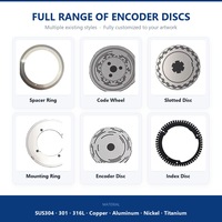 Disque d'encodeur de précision en acier inoxydable, disque d'encodeur rotatif, disque de mesure de vitesse, disque à grille