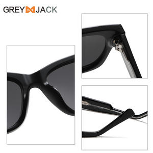 Gafas de sol polarizadas Greyjack Kg2512, montura negra Tr90, lentes TAC, protección UV400 para mujer - Product Image 1