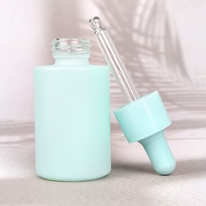 M 30ml 1oz Botellas cuentagotas de vidrio de color macarrón para loción de suero Aceites esenciales Perfumr Botella de goteo Pipeta Cuentagotas - Product Image 3