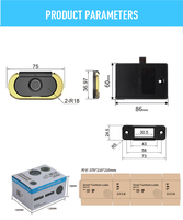 Serrure électronique intelligente sans clé pour tiroir, porte, armoire, avec poignée en métal noir, anti-effraction, pour club de beauté, vente chaude
