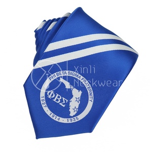 Cà Vạt Logo <span class=keywords><strong>Phi</strong></span> <span class=keywords><strong>Beta</strong></span> Sigma Vải Sa Tanh Vải Sa Tanh Màu Xanh Hoàng Gia Cà Vạt Cổ Kẻ Sọc Trang Trọng Tùy Chỉnh - Product Image 4