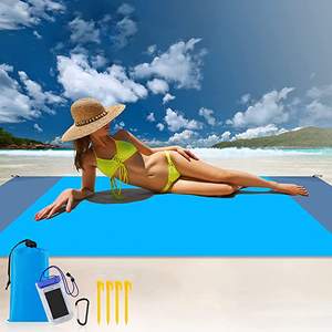 Manta de Playa Plegable, Ligera y Portátil, de Lujo, Fácil de Transportar, Impermeable, Resistente a la Arena, Extra Grande, para Picnic - Product Image 2