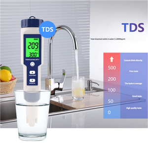 Stylo multifonction 5-en-1 à commande vocale en plastique : pH-mètre, salinomètre, testeur de TDS, stylo EC et testeur de température pour la qualité de l'eau - Product Image 6