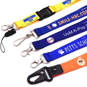 <span class=keywords><strong>Porte</strong></span>-clés personnalisé avec mousqueton, cordon de <span class=keywords><strong>cou</strong></span> en polyester personnalisé pour cadeaux promotionnels, souvenirs, cadeaux en gros - Product Image 2