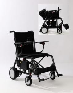 Fauteuil roulant pliable électrique motorisé robuste adapté aux personnes handicapées pour voyager - Product Image 3