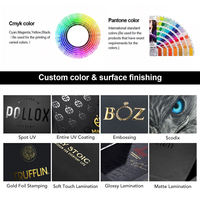 Boîtes pliantes personnalisées sur mesure en carton rigide noir mat avec couvercle à rabat et fermeture magnétique pour cadeaux