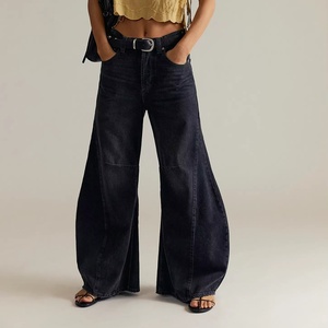 Jeans de Mezclilla Eden de Corte Recto y Holgado, Transpirables, Casuales, Bordados, Lavado Claro, con Detalle de Agujeros - Product Image 1