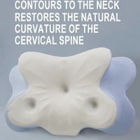 Oreiller ergonomique en mousse à mémoire de forme, soutien doux pour le cou et les épaules, oreiller profilé adapté à plusieurs positions de sommeil pour soulager la douleur