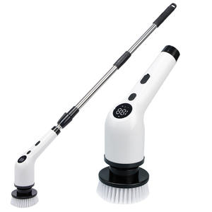 電動スピンスクラバー防水バスルーム360コードレスブラシロングハンドル8ヘッド交換用Cepillo Electrico De Limpieza - Product Image 6