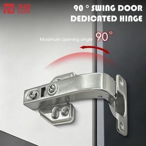 TIANYI 90 °   Bisagra para Puerta Batiente con Amortiguador Hidráulico, de Acero Laminado en Frío, Ajustable en 3D, de 35 mm, con Cierre Suave para Puertas de Madera - Product Image 4