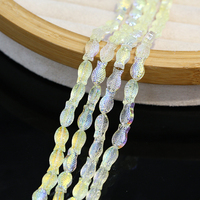 8 Styles de perles en verre cristal en forme de poisson bleu violet clair perles de poisson pour bracelet à bricoler soi-même colliers faisant des perles Arts Craft