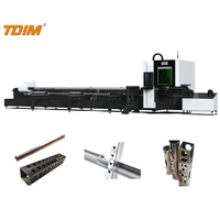 TDIM Cypcut mesin pemotong pipa portabel, mesin pemotong Laser serat portabel maks/Raycus/BWT untuk tabung