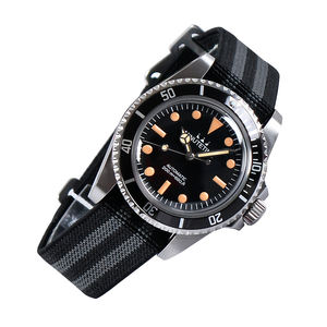 Reloj MINUTETIME Vintage con Movimiento NH35, Logotipo Personalizado en la Esfera, Correa de Nailon, Espejo Acrílico, Resistente al Agua 100 Metros, Esfera Luminosa - Product Image 1