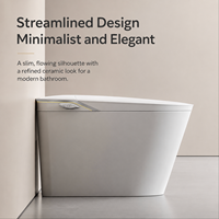 Bidet WC automatique sur pied personnalisé avec siège enfant, nettoyage à l'eau chaude et télécommande