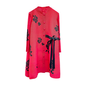 Abito Estivo Elegante con Stampa e Pieghe, Vestito Plissettato Versatile e Comodo, <span class=keywords><strong>Abbigliamento</strong></span> <span class=keywords><strong>Casual</strong></span> da Donna <span class=keywords><strong>Taglie</strong></span> <span class=keywords><strong>Forti</strong></span> - Product Image 5