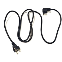 Kabel Daya IEC 60320 C19 Sudut Kiri ke Steker EU Lurus 3x1.5mm2 3 Inti 16A 2 Meter 6.5ft untuk Server PDU Rak