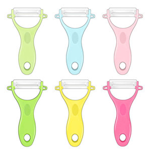 Éplucheur en céramique multifonctionnel 27,5 cm, compatible lave-vaisselle, outil de cuisine pour fruits et légumes - Product Image 1