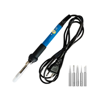 Ensemble de fer à souder électrique OEM à alimentation CC avec têtes interchangeables pour la maintenance électronique domestique