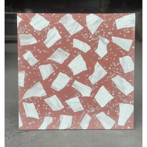 <span class=keywords><strong>Carreaux</strong></span> <span class=keywords><strong>de</strong></span> terrazzo rose en quartz coloré Look Stone 600x600, nouveau design, finition mate - Product Image 1